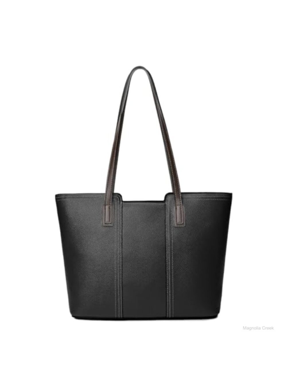 Genuine Leather Tote Handbag Large Capacity Laptop Purse